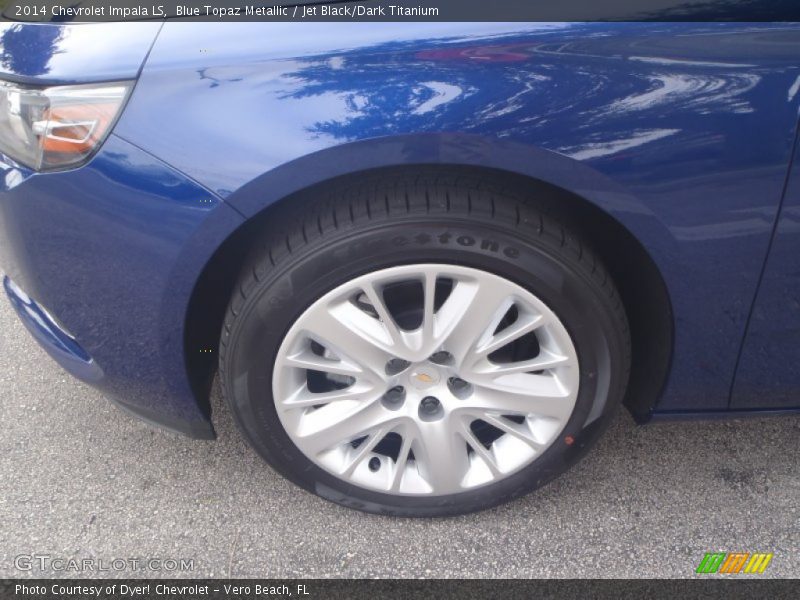 Blue Topaz Metallic / Jet Black/Dark Titanium 2014 Chevrolet Impala LS