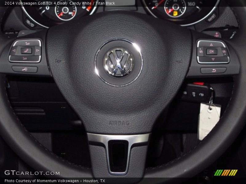 Candy White / Titan Black 2014 Volkswagen Golf TDI 4 Door
