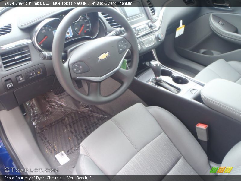 Blue Topaz Metallic / Jet Black/Dark Titanium 2014 Chevrolet Impala LS