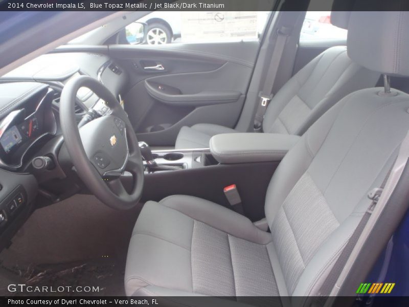 Blue Topaz Metallic / Jet Black/Dark Titanium 2014 Chevrolet Impala LS