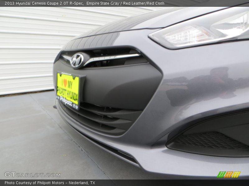 Empire State Gray / Red Leather/Red Cloth 2013 Hyundai Genesis Coupe 2.0T R-Spec