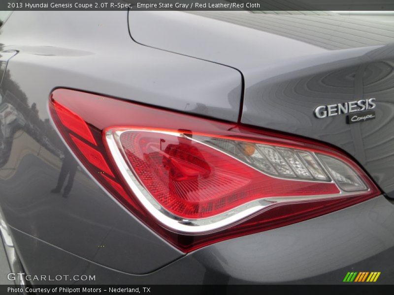 Empire State Gray / Red Leather/Red Cloth 2013 Hyundai Genesis Coupe 2.0T R-Spec