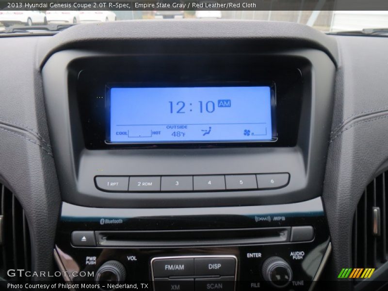 Empire State Gray / Red Leather/Red Cloth 2013 Hyundai Genesis Coupe 2.0T R-Spec