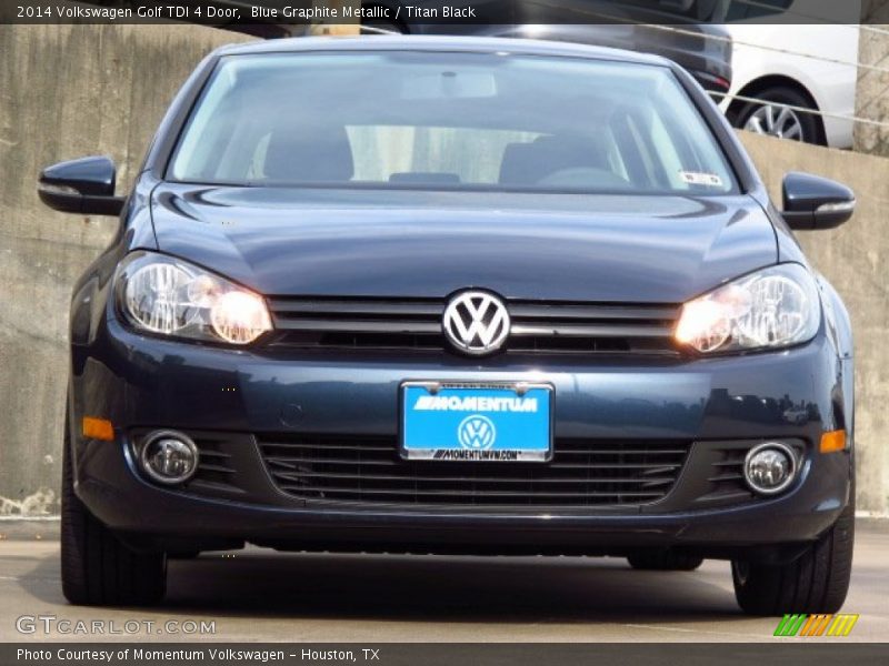 Blue Graphite Metallic / Titan Black 2014 Volkswagen Golf TDI 4 Door
