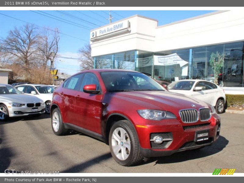 Vermillion Red Metallic / Black 2011 BMW X6 xDrive35i