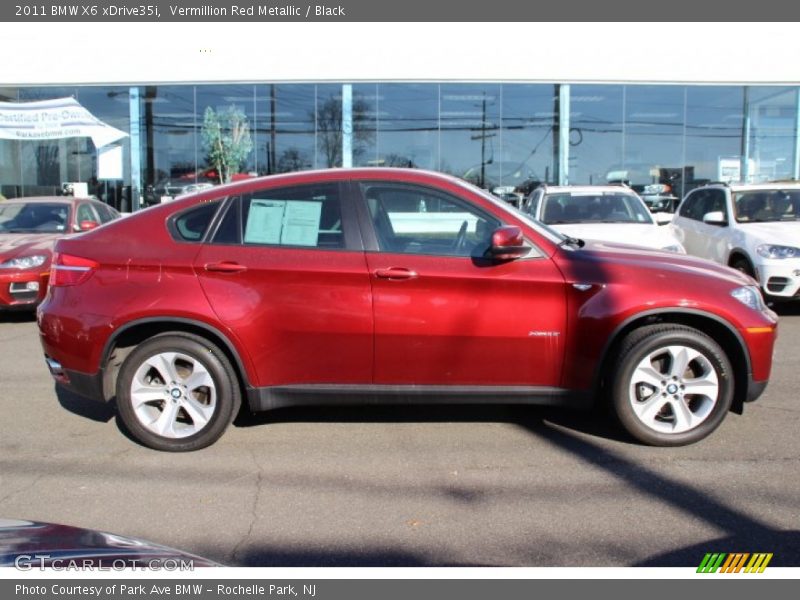 Vermillion Red Metallic / Black 2011 BMW X6 xDrive35i