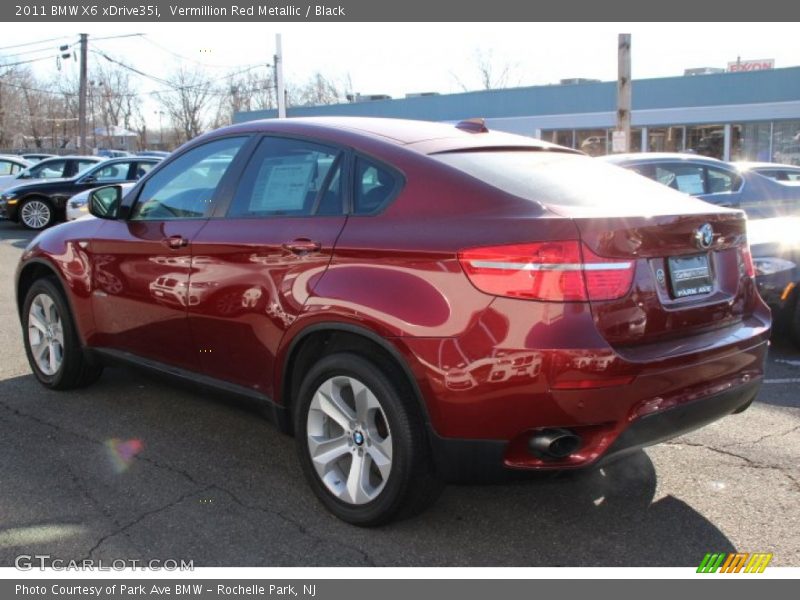Vermillion Red Metallic / Black 2011 BMW X6 xDrive35i