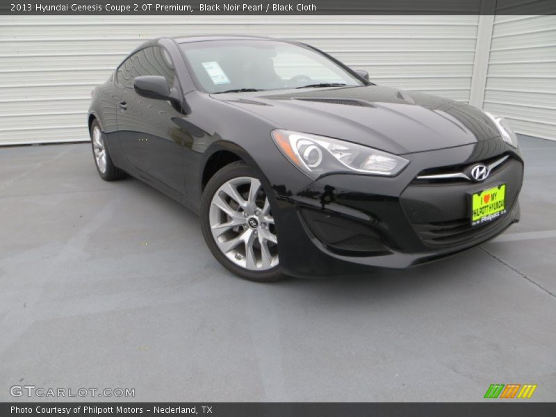 Black Noir Pearl / Black Cloth 2013 Hyundai Genesis Coupe 2.0T Premium