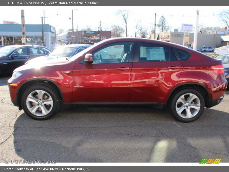 Vermillion Red Metallic / Black 2011 BMW X6 xDrive35i