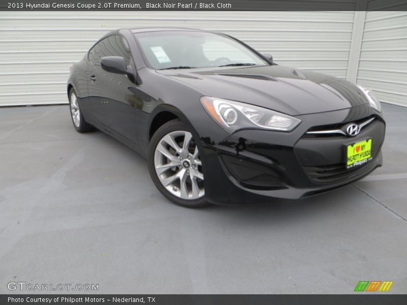 Black Noir Pearl / Black Cloth 2013 Hyundai Genesis Coupe 2.0T Premium