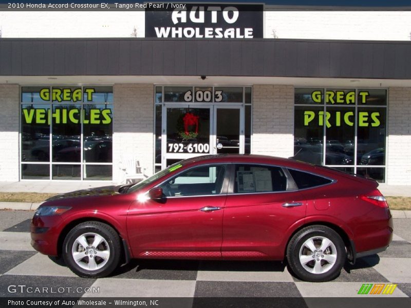 Tango Red Pearl / Ivory 2010 Honda Accord Crosstour EX