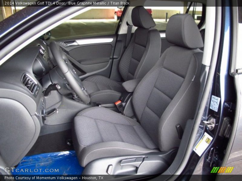 Front Seat of 2014 Golf TDI 4 Door