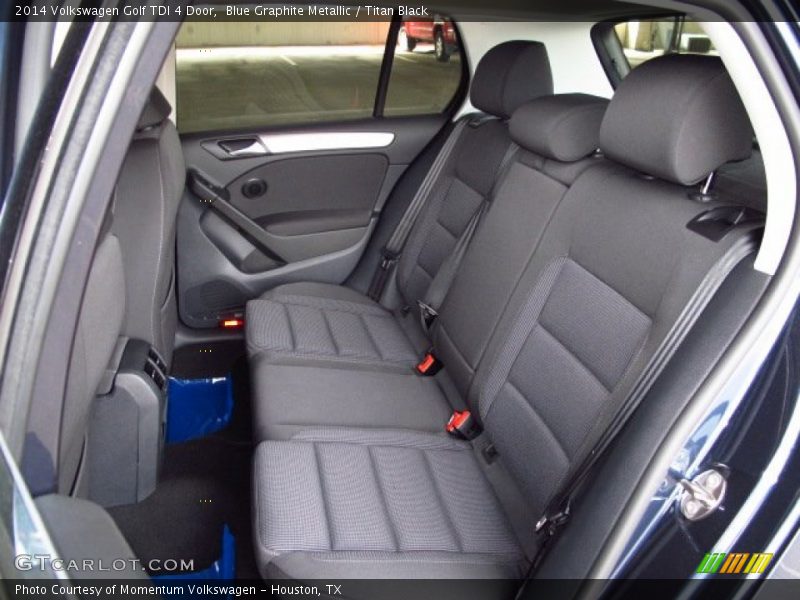 Rear Seat of 2014 Golf TDI 4 Door