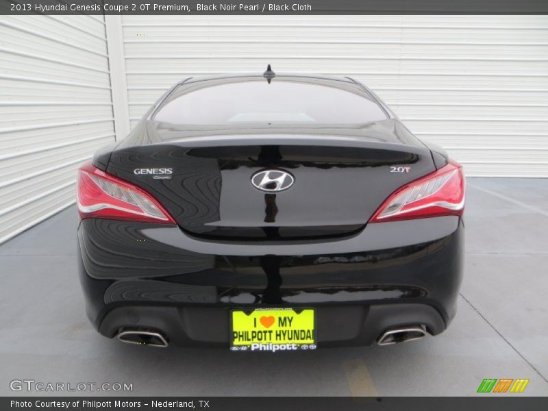 Black Noir Pearl / Black Cloth 2013 Hyundai Genesis Coupe 2.0T Premium