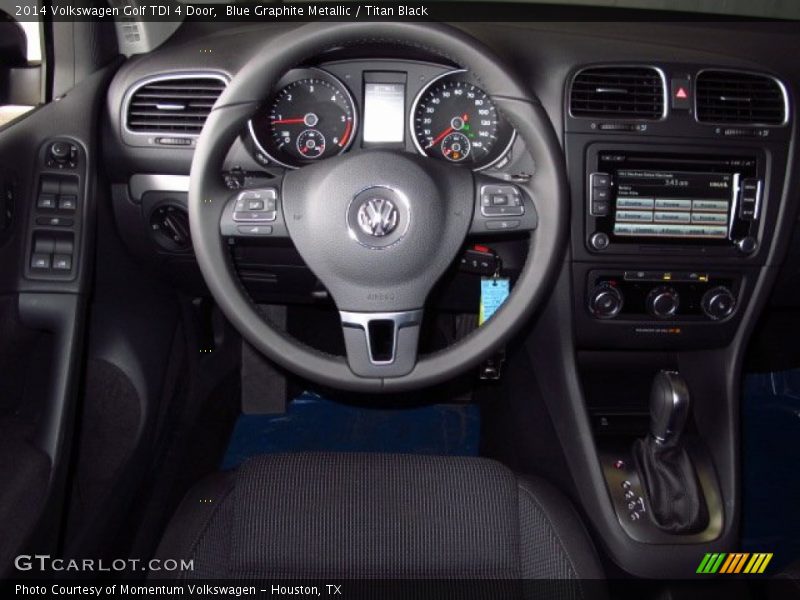 Blue Graphite Metallic / Titan Black 2014 Volkswagen Golf TDI 4 Door