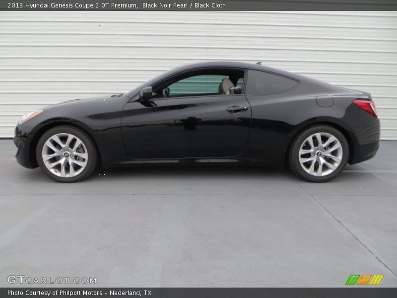 Black Noir Pearl / Black Cloth 2013 Hyundai Genesis Coupe 2.0T Premium