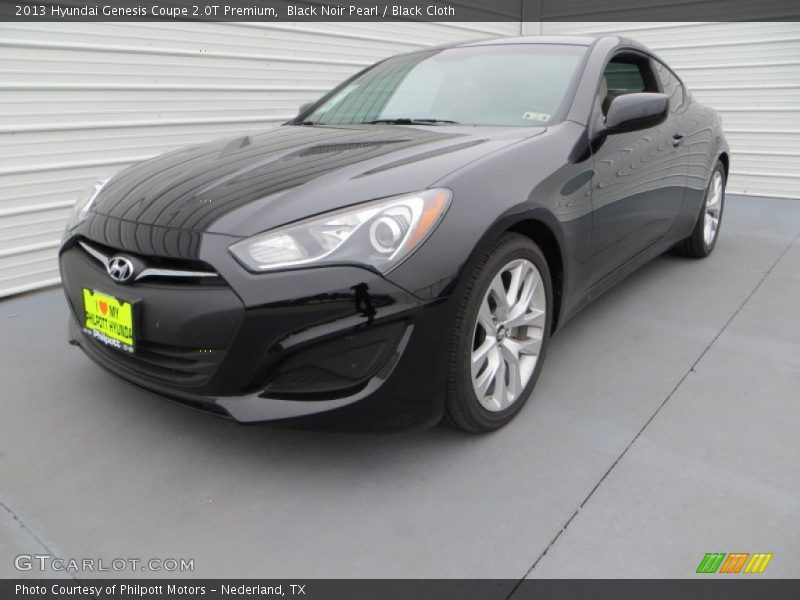 Black Noir Pearl / Black Cloth 2013 Hyundai Genesis Coupe 2.0T Premium