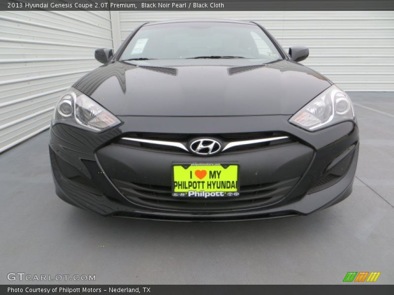Black Noir Pearl / Black Cloth 2013 Hyundai Genesis Coupe 2.0T Premium