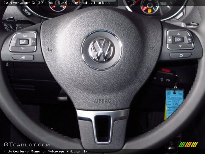 Blue Graphite Metallic / Titan Black 2014 Volkswagen Golf TDI 4 Door