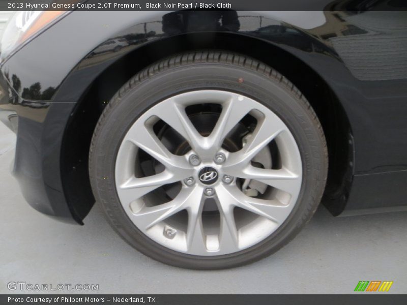 Black Noir Pearl / Black Cloth 2013 Hyundai Genesis Coupe 2.0T Premium
