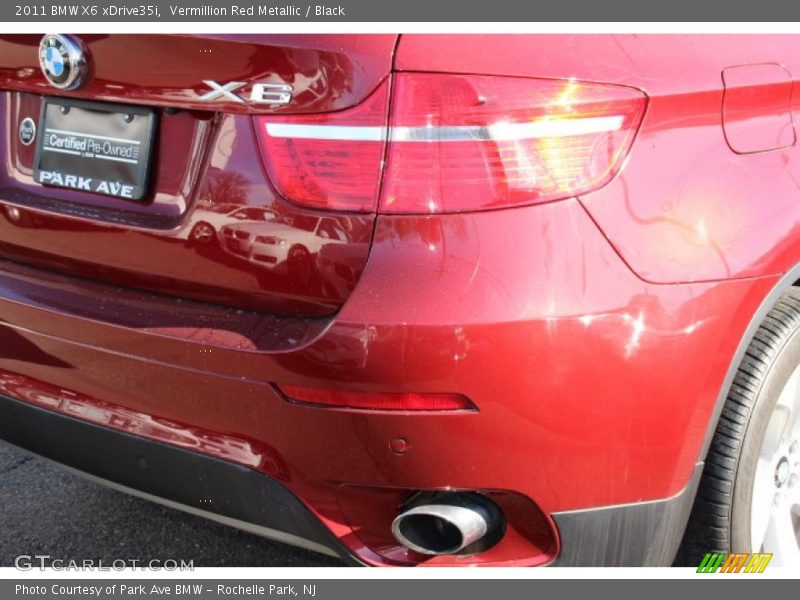 Vermillion Red Metallic / Black 2011 BMW X6 xDrive35i