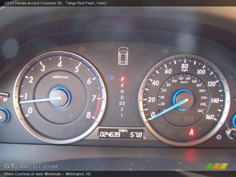 Tango Red Pearl / Ivory 2010 Honda Accord Crosstour EX