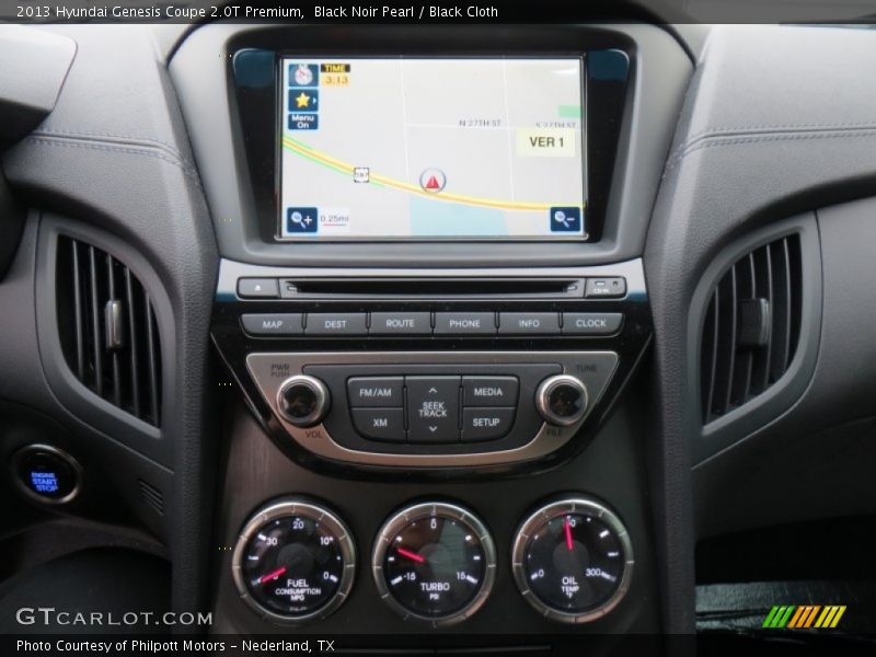 Black Noir Pearl / Black Cloth 2013 Hyundai Genesis Coupe 2.0T Premium