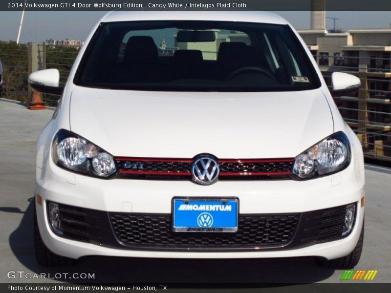 Candy White / Intelagos Plaid Cloth 2014 Volkswagen GTI 4 Door Wolfsburg Edition