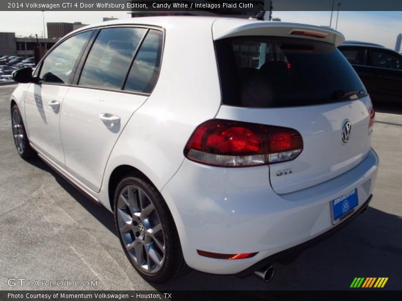 Candy White / Intelagos Plaid Cloth 2014 Volkswagen GTI 4 Door Wolfsburg Edition