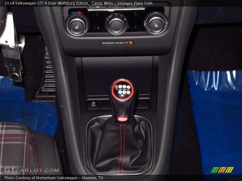 Candy White / Intelagos Plaid Cloth 2014 Volkswagen GTI 4 Door Wolfsburg Edition
