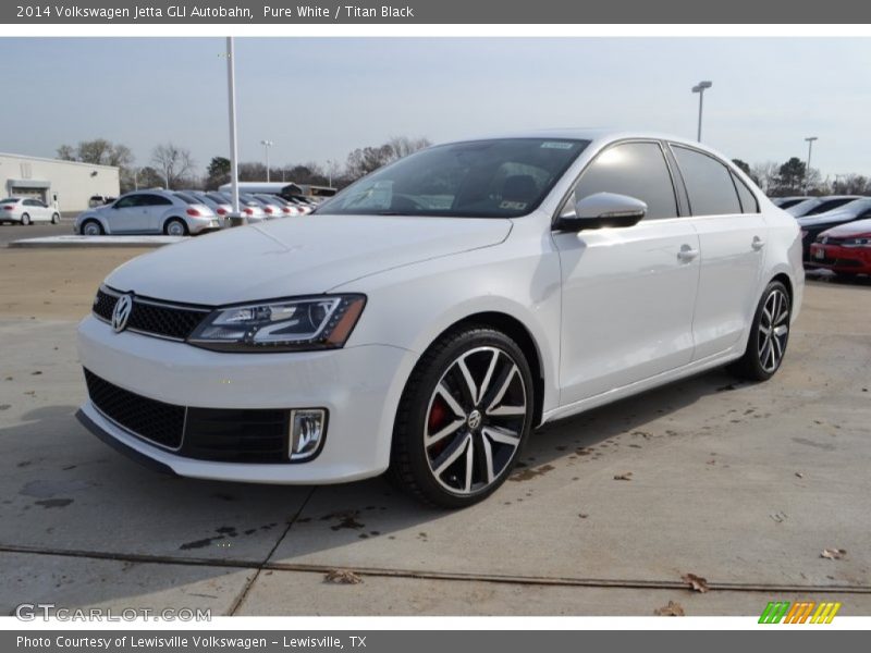 Pure White / Titan Black 2014 Volkswagen Jetta GLI Autobahn