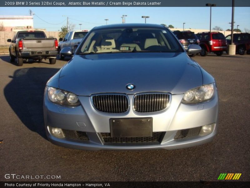 Atlantic Blue Metallic / Cream Beige Dakota Leather 2009 BMW 3 Series 328xi Coupe