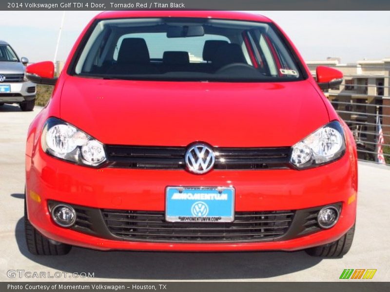 Tornado Red / Titan Black 2014 Volkswagen Golf TDI 4 Door