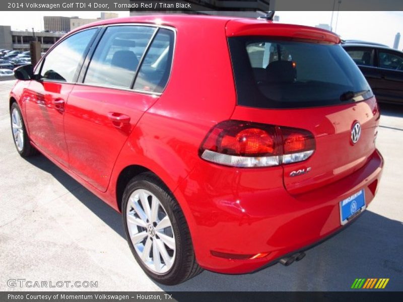 Tornado Red / Titan Black 2014 Volkswagen Golf TDI 4 Door
