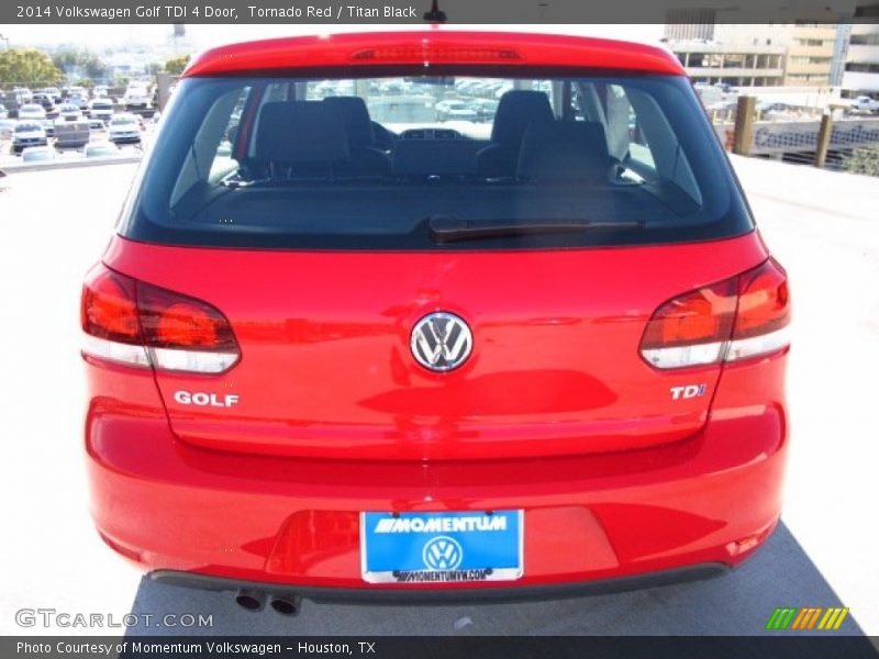 Tornado Red / Titan Black 2014 Volkswagen Golf TDI 4 Door