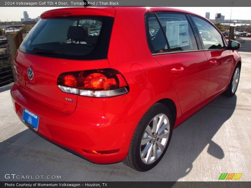 Tornado Red / Titan Black 2014 Volkswagen Golf TDI 4 Door