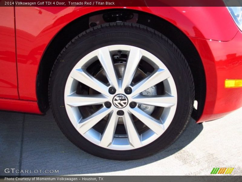 Tornado Red / Titan Black 2014 Volkswagen Golf TDI 4 Door