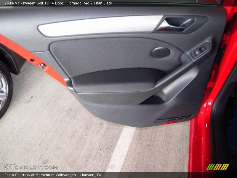 Tornado Red / Titan Black 2014 Volkswagen Golf TDI 4 Door