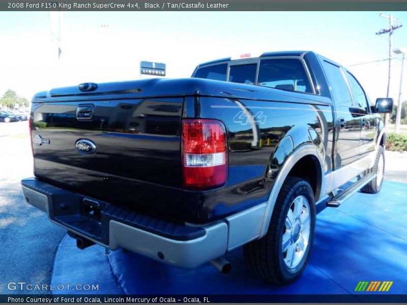 Black / Tan/Castaño Leather 2008 Ford F150 King Ranch SuperCrew 4x4