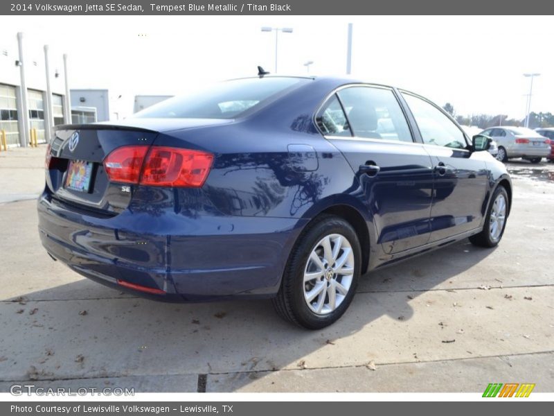 Tempest Blue Metallic / Titan Black 2014 Volkswagen Jetta SE Sedan