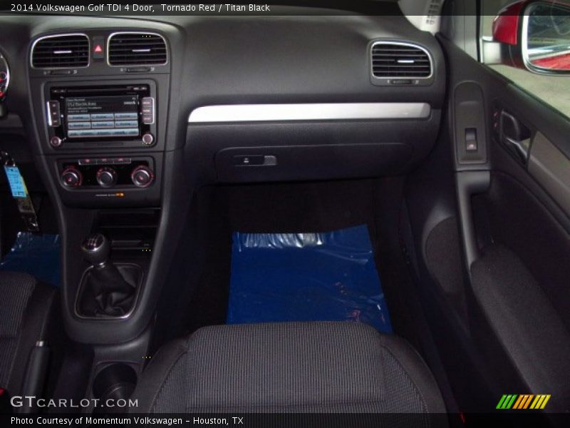 Tornado Red / Titan Black 2014 Volkswagen Golf TDI 4 Door