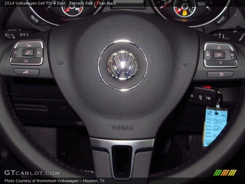 Tornado Red / Titan Black 2014 Volkswagen Golf TDI 4 Door