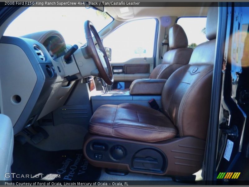 Black / Tan/Castaño Leather 2008 Ford F150 King Ranch SuperCrew 4x4