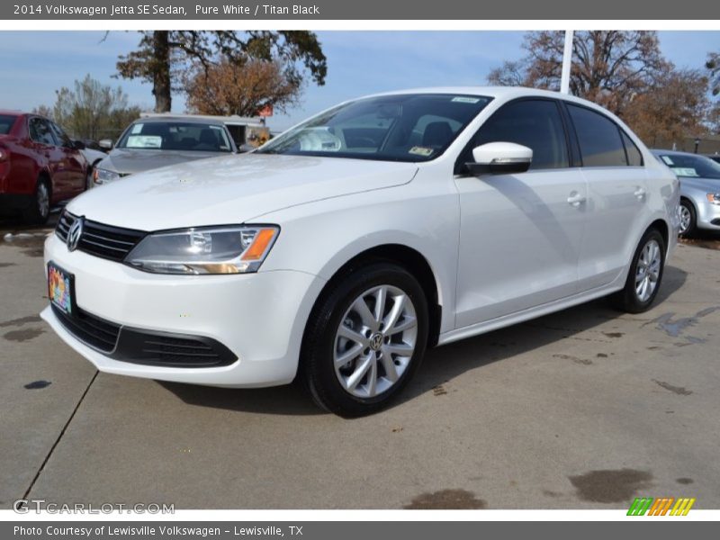 Pure White / Titan Black 2014 Volkswagen Jetta SE Sedan