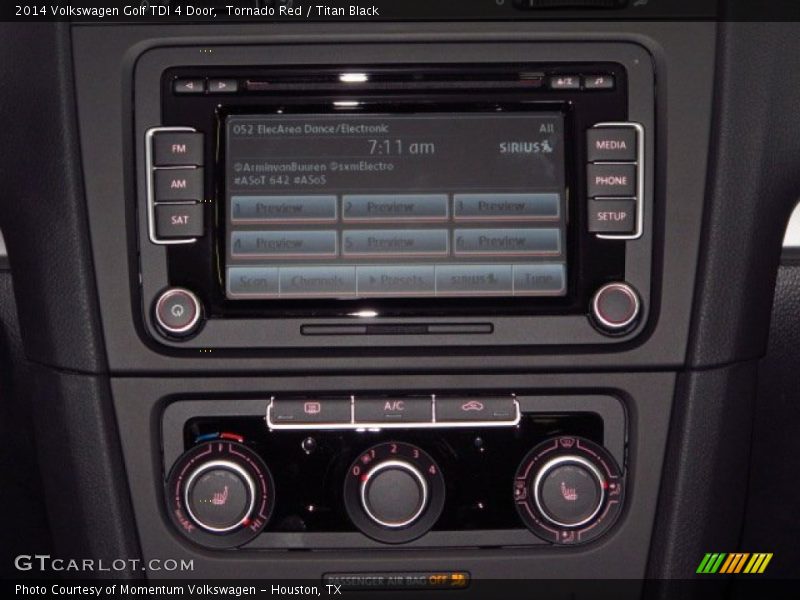 Tornado Red / Titan Black 2014 Volkswagen Golf TDI 4 Door