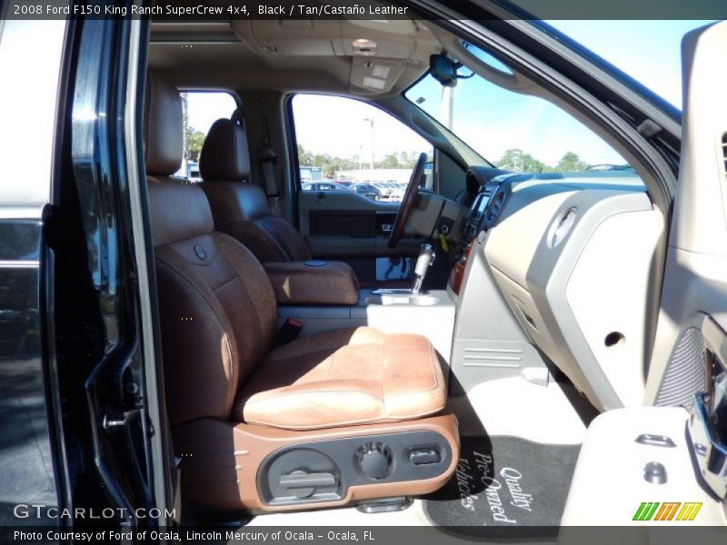 Black / Tan/Castaño Leather 2008 Ford F150 King Ranch SuperCrew 4x4