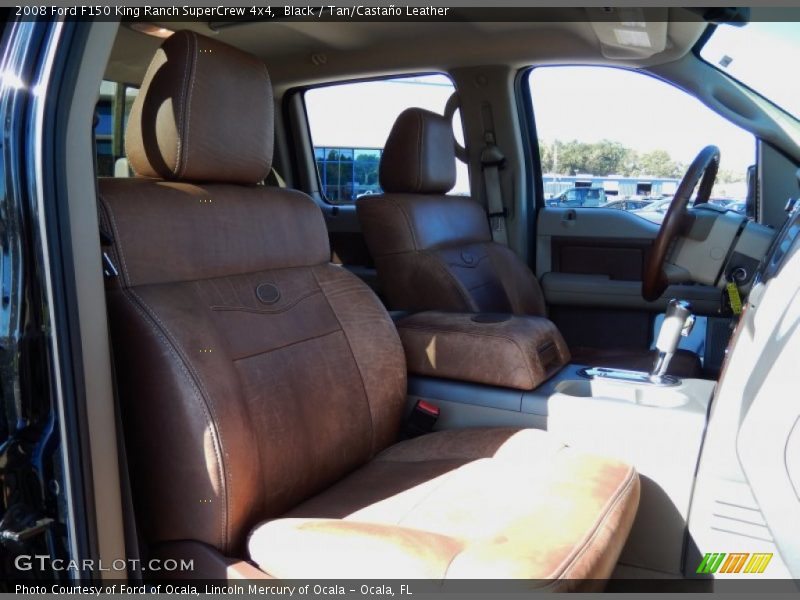 Black / Tan/Castaño Leather 2008 Ford F150 King Ranch SuperCrew 4x4