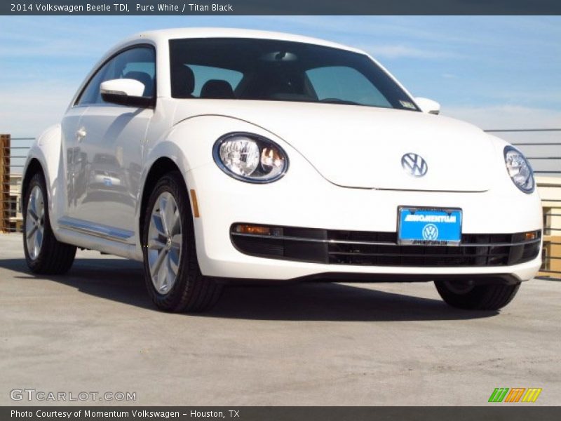 Pure White / Titan Black 2014 Volkswagen Beetle TDI