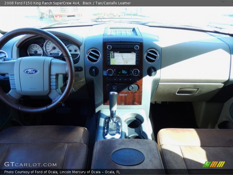 Black / Tan/Castaño Leather 2008 Ford F150 King Ranch SuperCrew 4x4