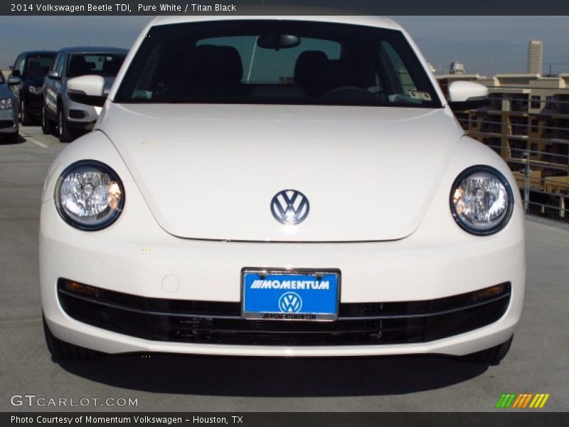 Pure White / Titan Black 2014 Volkswagen Beetle TDI